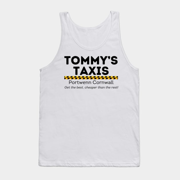 Doc Martin Tommy's Taxis Portwenn Port Isaac Cornwall Tank Top by SonnyBoyDesigns